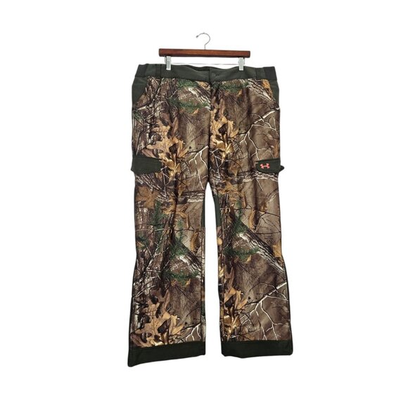 Under Armour Women's Camo Pants Cold Gear Fleece Lined Size 2XL Realtree Hunting - Picture 1 of 16